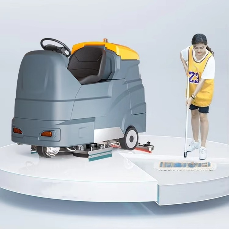 Double Professional Brush Floo - Industrial Floor Scrubber review and price